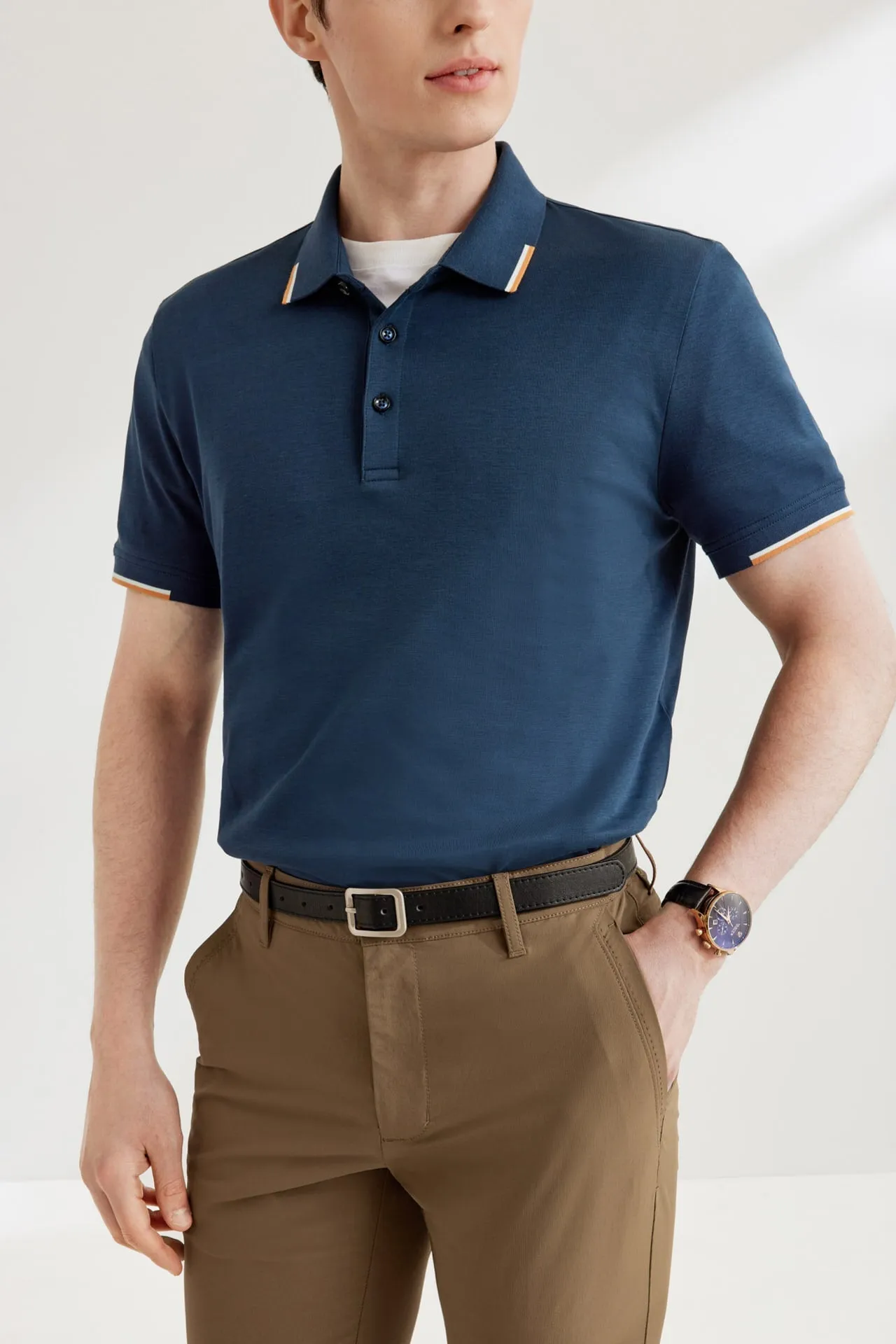 Tipping Collar Soft Cotton Polo