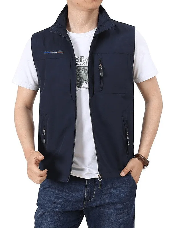 US SALE of Lightweight Breathable Men's Vest with Pockets for Hiking - SF1530