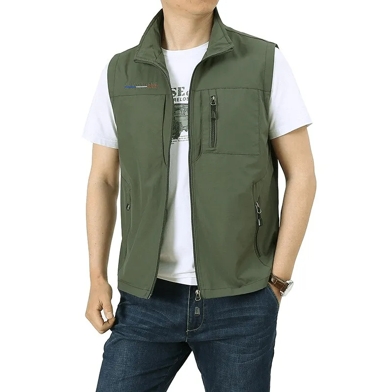 US SALE of Lightweight Breathable Men's Vest with Pockets for Hiking - SF1530