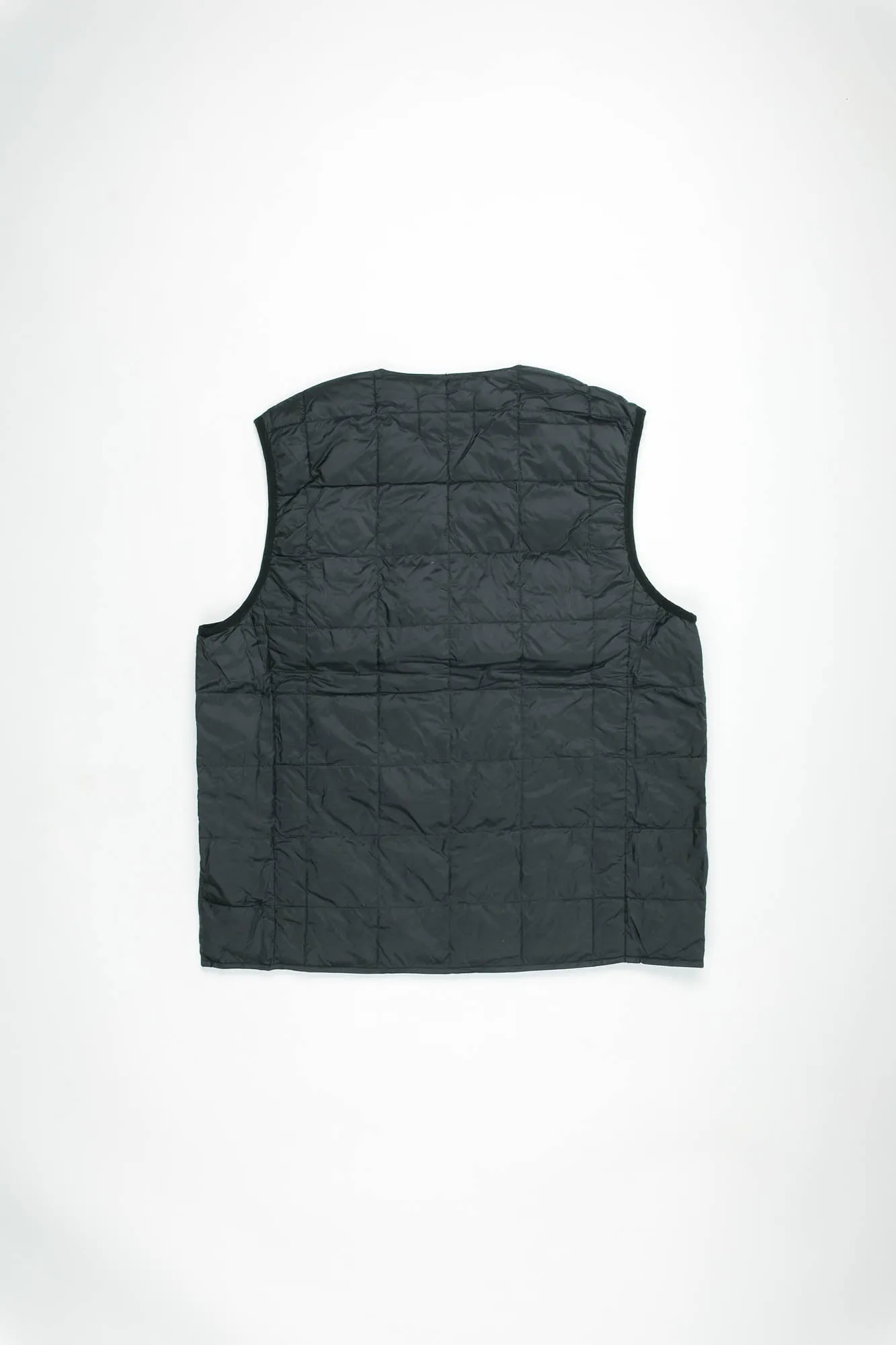 V-Neck Button Down Vest | Black