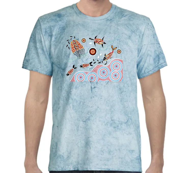 Water Dreaming Colour Blast T-Shirt by Wayne Thomas Maynard (Various Colours)