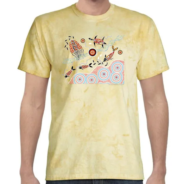 Water Dreaming Colour Blast T-Shirt by Wayne Thomas Maynard (Various Colours)