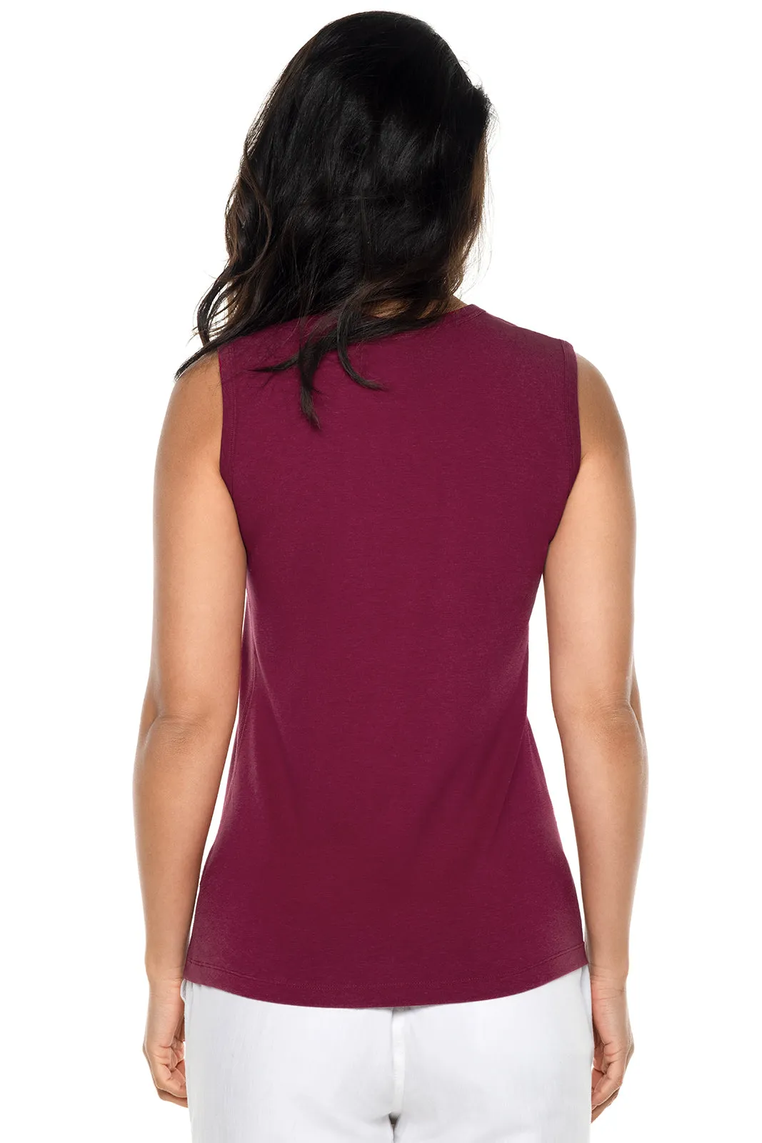 Women's LumaLeo High Neck Tank Top  |  Red Crush