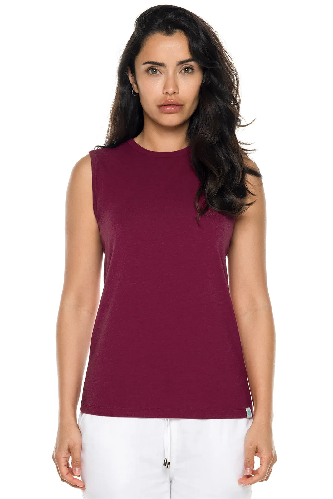 Women's LumaLeo High Neck Tank Top  |  Red Crush