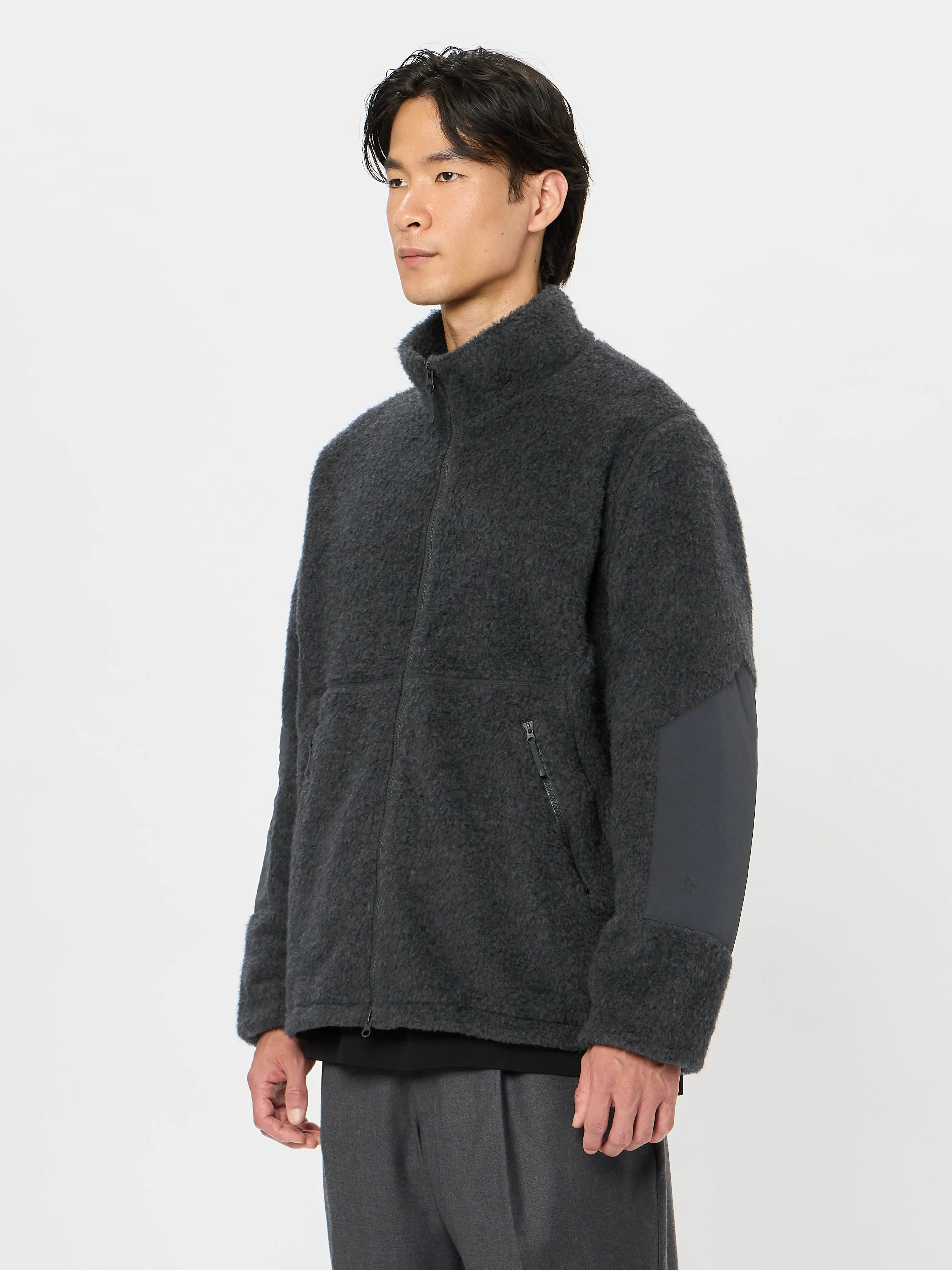 Wool Boa Fleece Full Zip Jacket