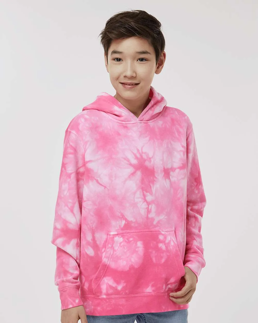 Youth Midweight Tie-Dye Hooded Pullover